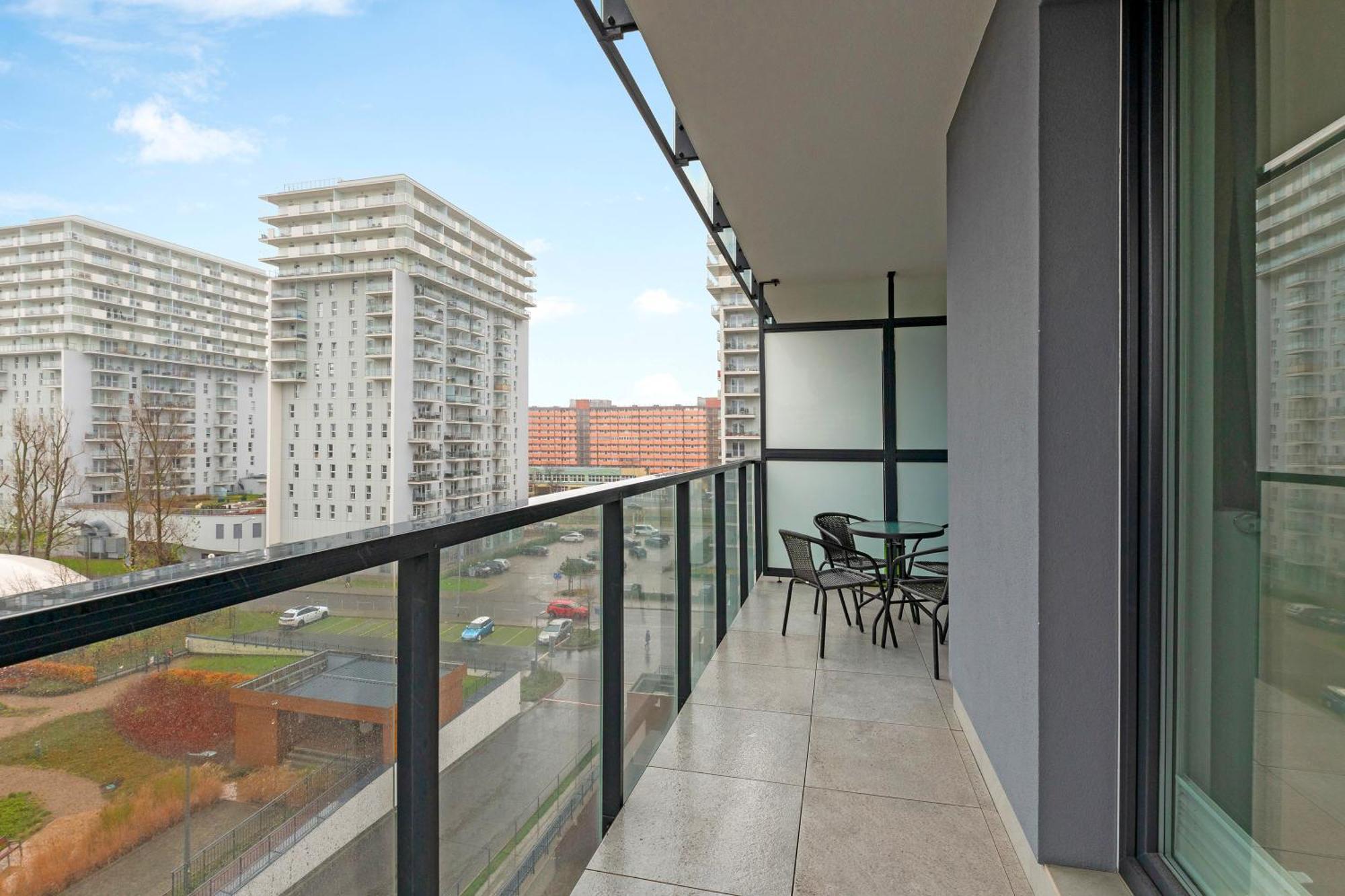 Apartament Nadmorskie Spektrum & Parking Гданск Екстериор снимка