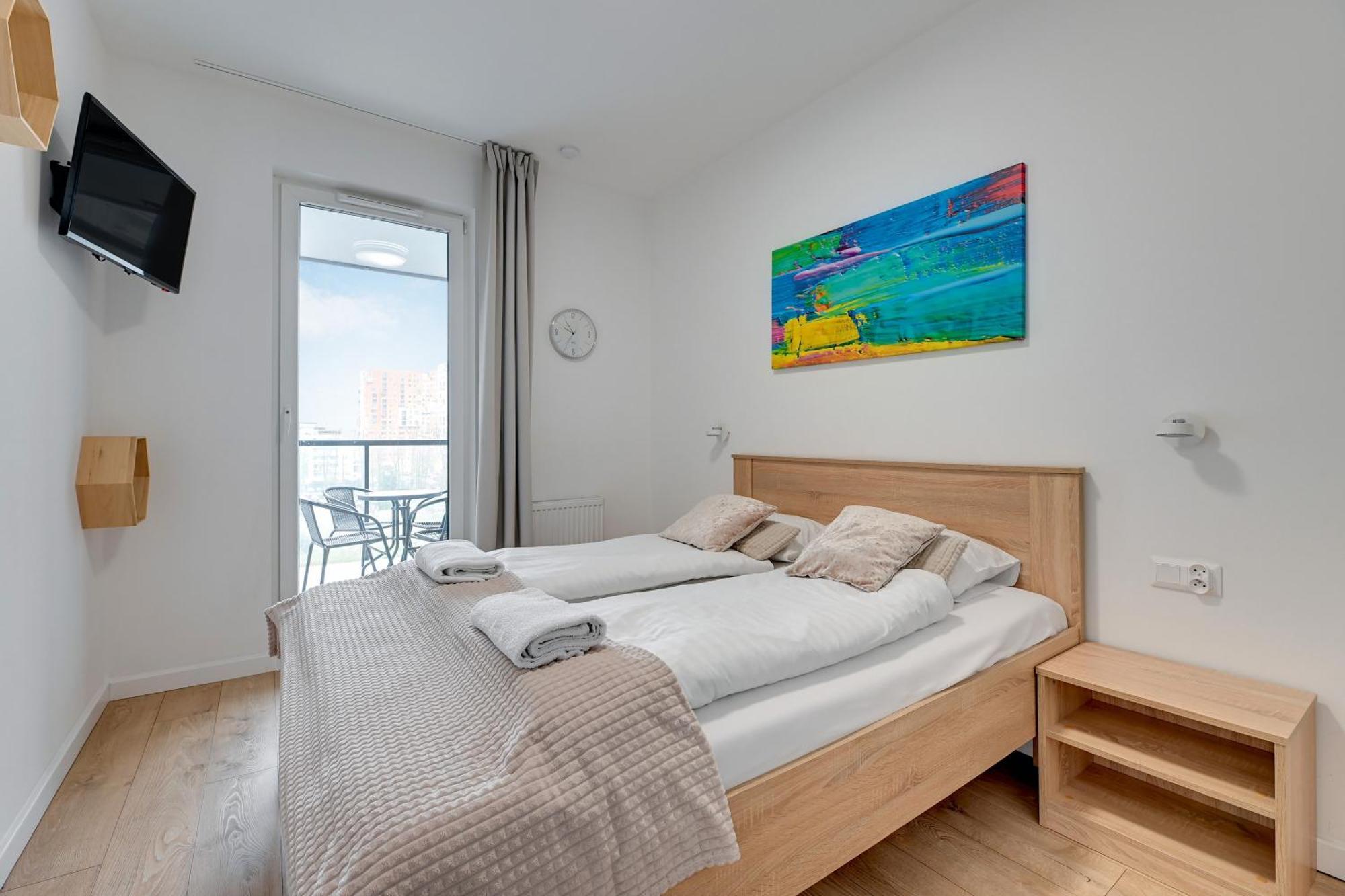 Apartament Nadmorskie Spektrum & Parking Гданск Екстериор снимка